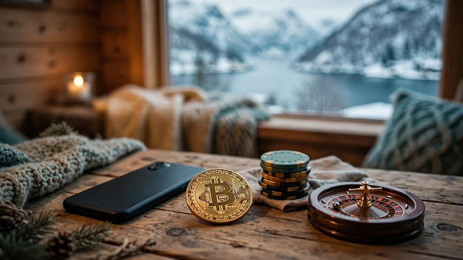 Casinoer med Bitcoin i Norge: vilkår og risiko